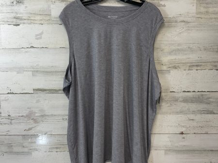 Athletic Top Short Sleeve By Athleta In Grey, Size: 3x Online now