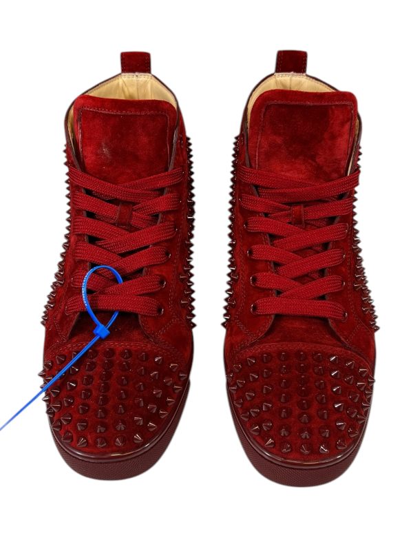 Shoes Luxury Designer By Christian Louboutin In Red, Size: 9.5 Supply