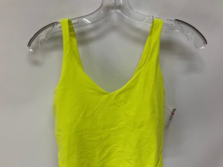 Athletic Tank Top By Lululemon In Yellow, Size: 6 on Sale