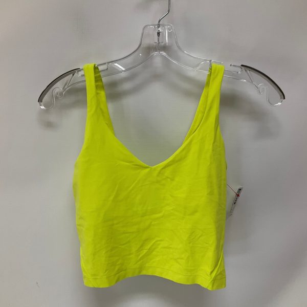 Athletic Tank Top By Lululemon In Yellow, Size: 6 on Sale