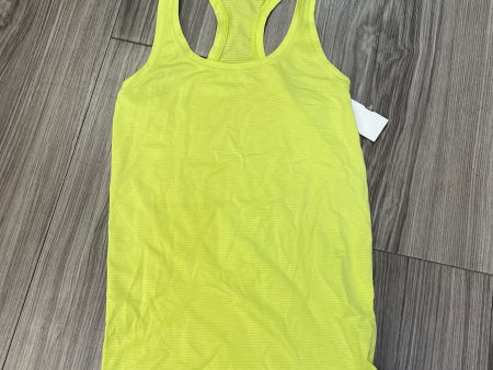 Athletic Tank Top By Lululemon In Yellow, Size: 2 Online Hot Sale