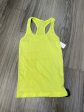 Athletic Tank Top By Lululemon In Yellow, Size: 2 Online Hot Sale