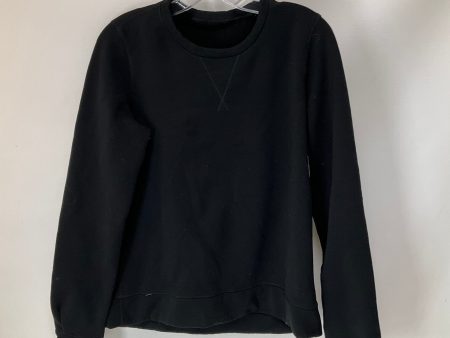 Athletic Sweatshirt Crewneck By Lululemon In Black, Size: 4 Discount