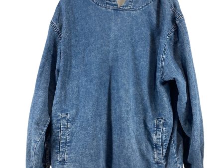 Top Long Sleeve By Clothes Mentor In Blue Denim, Size: M For Discount