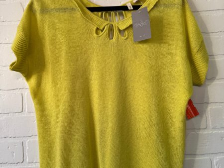 Sweater Short Sleeve By Moth In Yellow, Size: Xs Hot on Sale