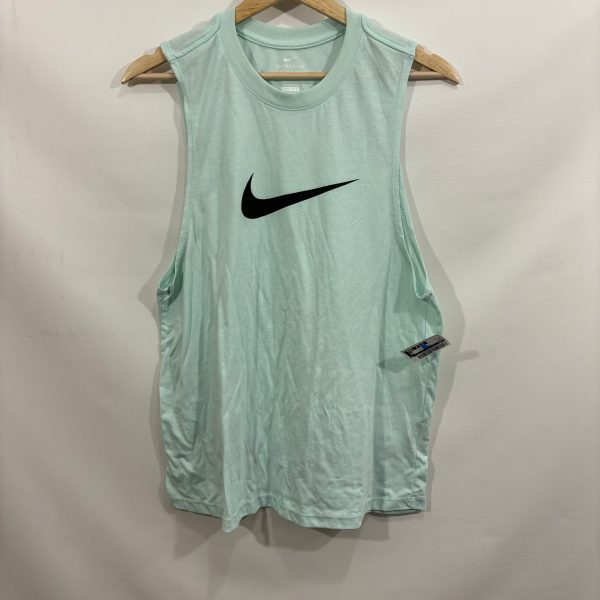 Athletic Tank Top By Nike In Aqua, Size: M Online Hot Sale