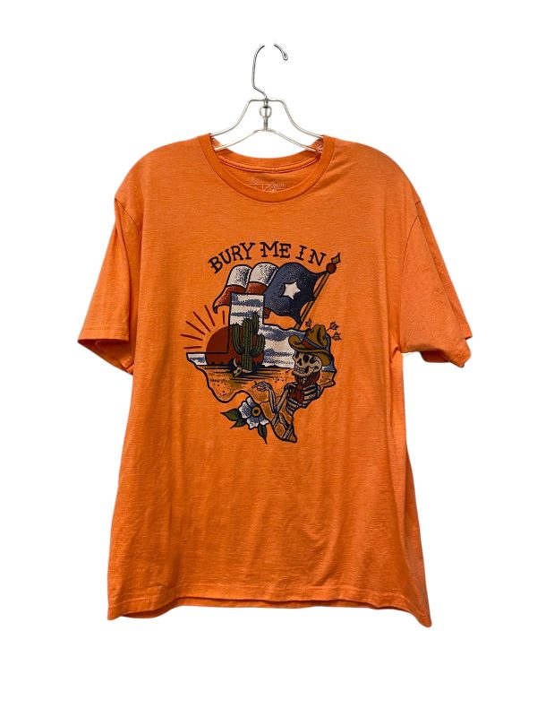 Top Short Sleeve By Clothes Mentor In Orange, Size: L Online Hot Sale