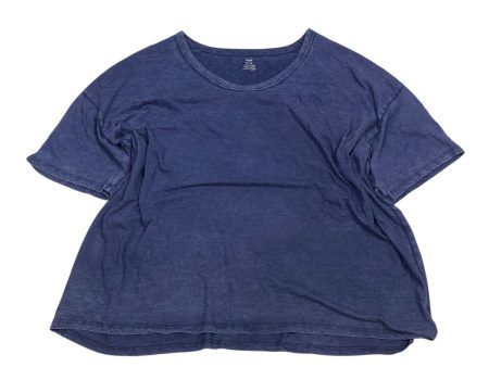 Top Short Sleeve Basic By Aerie In Blue, Size: Xxl Supply