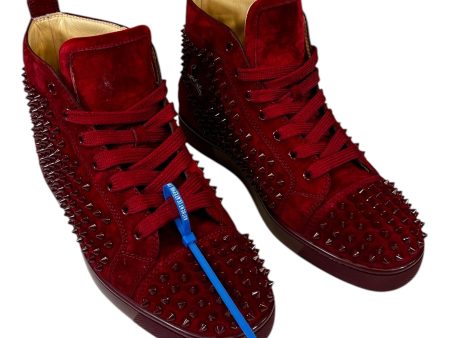 Shoes Luxury Designer By Christian Louboutin In Red, Size: 9.5 Supply