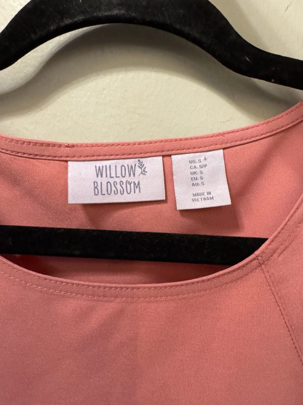 Top Short Sleeve By WILLOW BLOSOM In Pink, Size: S For Cheap