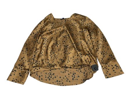 Blouse Long Sleeve By Apt 9 In Black & Brown, Size: L Supply