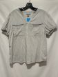 Top Short Sleeve By Falls Creek In Blue & White, Size: S Cheap