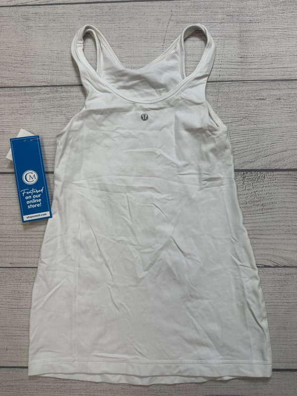 Athletic Tank Top By Lululemon In White, Size: S Cheap