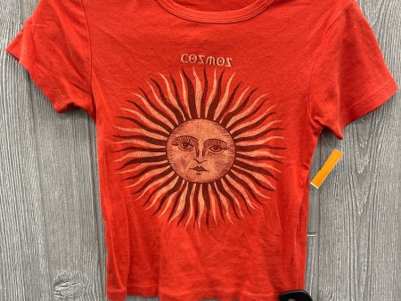 Top Short Sleeve By Urban Outfitters In Orange, Size: S Online Sale