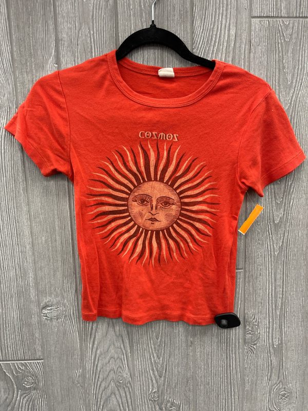 Top Short Sleeve By Urban Outfitters In Orange, Size: S Online Sale