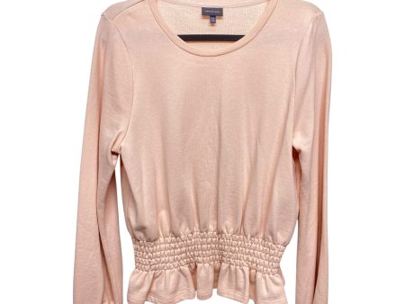 Top Long Sleeve By Who What Wear In Pink, Size: M Supply