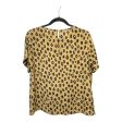 Top Short Sleeve By A New Day In Animal Print, Size: M For Cheap