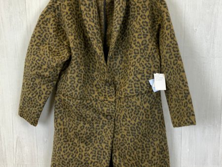 Coat Faux Fur & Sherpa By Old Navy In Leopard Print, Size: M Online now