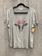 Top Short Sleeve By Maurices In Grey, Size: L For Discount