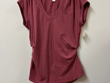 Athletic Top Short Sleeve By Athleta In Red, Size: M For Sale