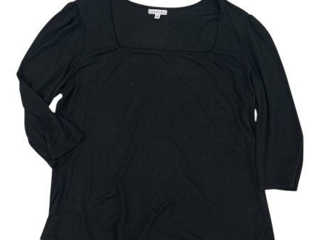 Top Ls By Ophelia Roe In Black, Size:1X Online now