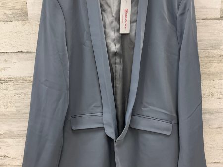 Blazer By Clothes Mentor In Grey, Size: 2x on Sale