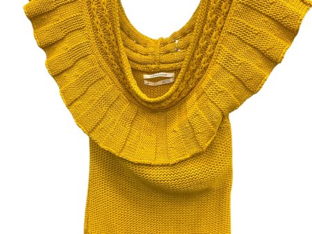 Top Sleeveless By Anthropologie In Yellow, Size: Xs Sale