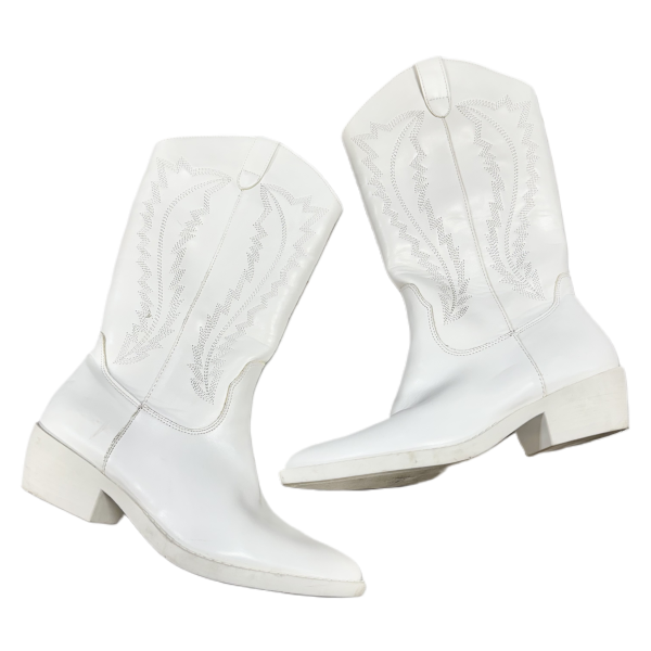 Boots Western By Madden Girl In White, Size: 8 For Cheap