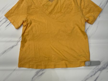 Athletic Top Short Sleeve By Athleta In Yellow, Size: Xs on Sale