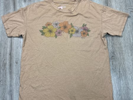 Top Short Sleeve By American Eagle In Brown, Size: Xs Sale