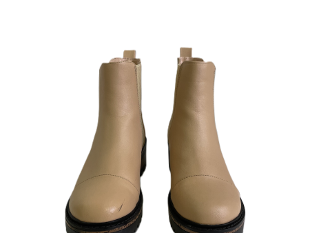 Boots Ankle Flats By Journee In Beige, Size: 7 Online Hot Sale