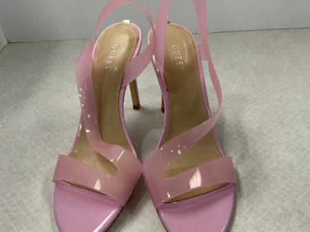 Pink Shoes Heels Stiletto Guess, Size 8 Online Hot Sale