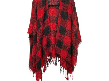 Shawl By Clothes Mentor In Plaid Pattern For Cheap