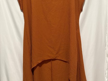 Top Short Sleeve By Cha Cha Vente In Brown, Size: 2x Hot on Sale