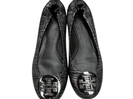 Shoes Designer By Tory Burch In Black & Silver, Size: 10 For Cheap