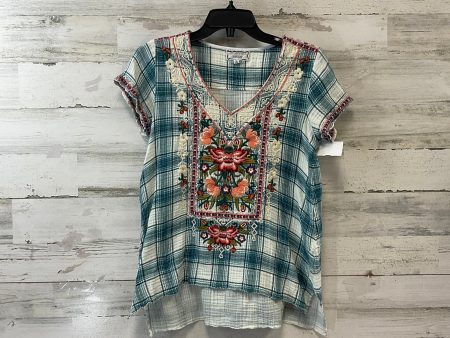 Top Short Sleeve By Johnny Was In Green, Size: Xs on Sale