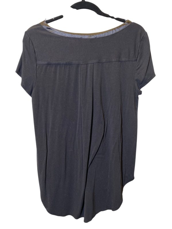 Top Short Sleeve Basic By Joan Vass In Black, Size: L Cheap