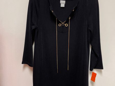 Top Long Sleeve By Chicos In Black, Size: S Online Hot Sale