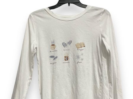 Top Long Sleeve Basic By Loft In White, Size: S For Sale