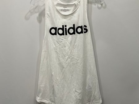 Athletic Tank Top By Adidas In White, Size: L Online Sale