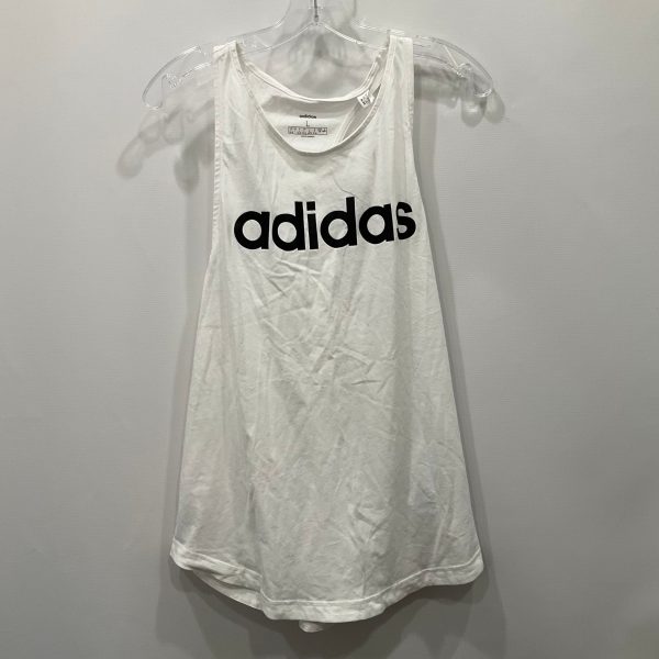 Athletic Tank Top By Adidas In White, Size: L Online Sale