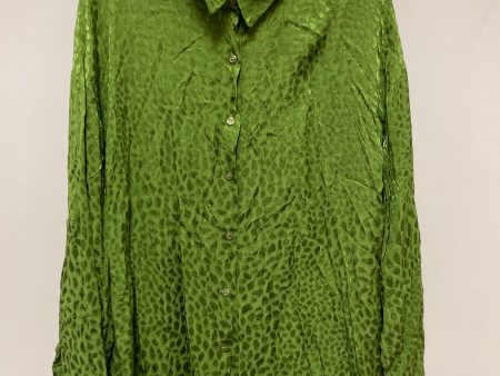 Blouse Long Sleeve By Clothes Mentor In Green, Size: L Hot on Sale