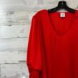 Top 3 4 Sleeve By Cabi In Red, Size: Xl For Cheap