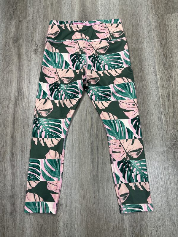 Athletic Leggings By Nike Apparel In Tropical Print, Size: M For Cheap