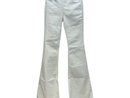 Casey High Rise Kick Flare Jeans By Rag & Bones Jeans In Cream, Size: 0 Online Hot Sale