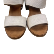 Sandals Heels Block By Toms In Cream, Size: 10 For Discount