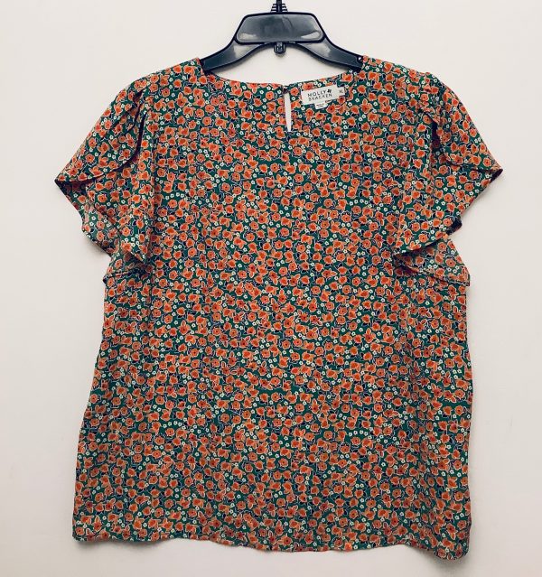 Top Short Sleeve By Molly Bracken In Floral Print, Size: Xl Cheap