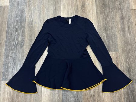 Blouse Long Sleeve By Cos In Navy, Size: Xs Supply