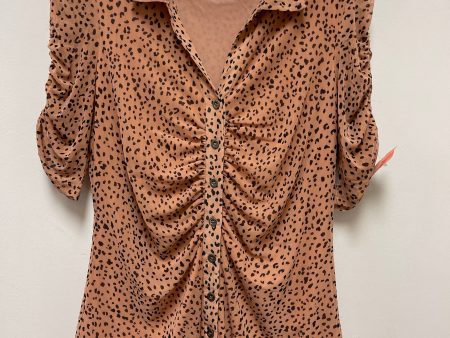 Top Short Sleeve By Jane And Delancey In Animal Print, Size: S Supply