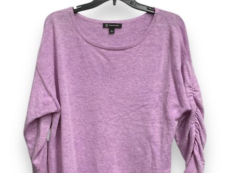 Top Long Sleeve Basic By Inc In Purple, Size: L Hot on Sale